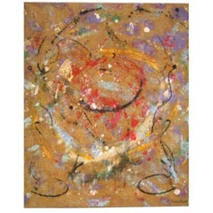 Flemish Mid-Century Abstract Expressionist Painting by A.C. Hermkens, 1961