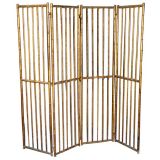 Large French Faux Bamboo Screen