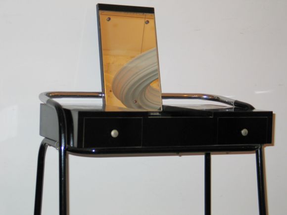 Metal French Modernist Vanity / Writing Table