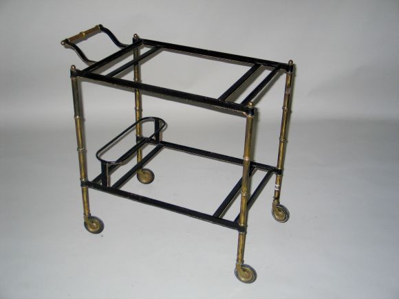Rolling Drinks Cart by Jacques Adnet