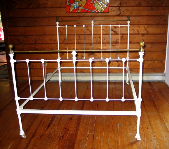 19th Century Cast Iron Bed