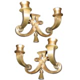 Pair of Wall Sconces by Jules Leleu