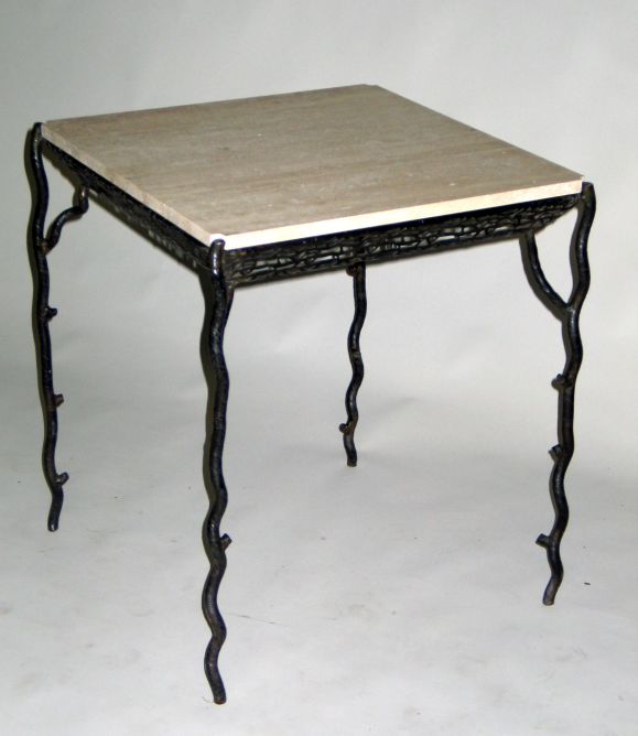 Pair of End Tables Designed for Gaudi's Casa Mila