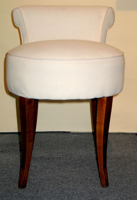 Mid-20th Century 2 Vanity Stools by Andre ARBUS For Sale