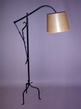 Jacques Adnet goose neck floor lamp