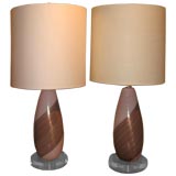 Dino Martens Pink and Brown lamps