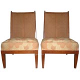 Andre Arbus Caned Back Slipper Chairs