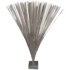 Harry Bertoia Spray Sculpture on Slate Base