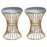 French 22kt Water Guilded Stools French 22kt Water Guilded Stools
