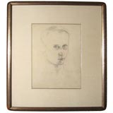 Self Portrait in Pencil by Eugene Berman