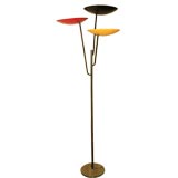 Very Tall and Colorful Stilnovo Floor Lamp