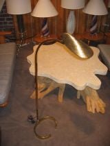 Cast Brass Shell Floor Lamp