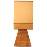 An Unusual Cork Table Lamp