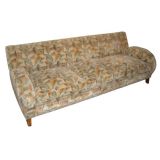 Italian Art Deco Sofa with Zebrawood Legs