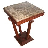 Dominique Palissander Table with Emperador Marble Top