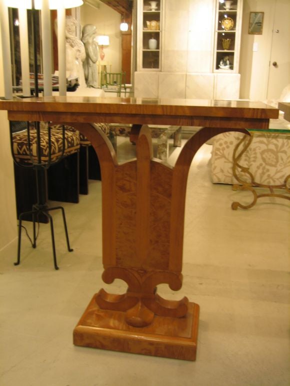 These spectacular consoles were custom designed by T.H. Robsjohn Gibbings for Hilda Boldt Webers 