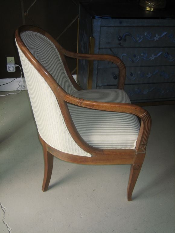 American Pair of Custom Robsjohn Gibbings Chairs from The Casa Encantada For Sale