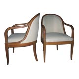 Pair of Custom Robsjohn Gibbings Chairs from The Casa Encantada