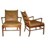 Pair of Rare Ole Wanscher "Colonial" Chairs