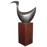 Bronze Bird Sculpture by Donald Purdy