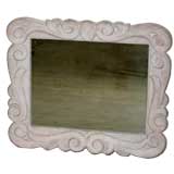 Glamorous French Forties Plaster Mirror