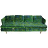 Harvey Probber Sofa In Jack Lenor Larsen Fabric
