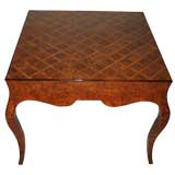 Lyrical Italian Parquetry Occasional Table