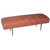 Dunbar Brass Leg Boudoir Bench