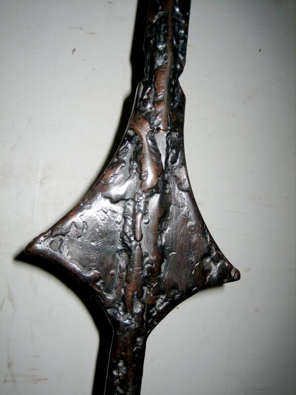Fantastic Hand Forged "Spear" Lamp by Adam Gale