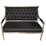 Antique Maison Jansen Silver Leafed Settee