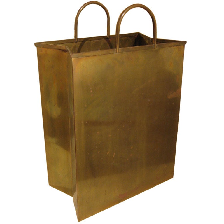 Italian Brass "Shopping Bag"