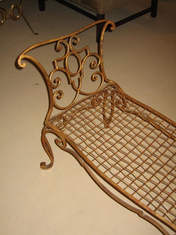 French Jean Charles Moreaux Style Gilded Bench