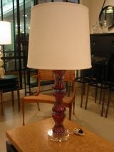 Seguso Plum Lamp