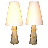 Barovier and Toso Glass Drip Lamps
