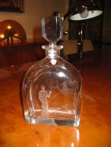 Orrefors Decanter with "Smoking Sailor"