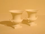 Vintage Pair of Lenox Bone Porcelain Urns