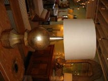Monumental James Mont Silver Leafed Sphere Lamp
