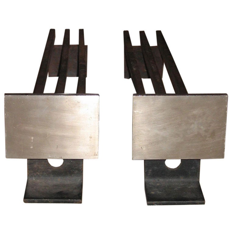 Fantastic Andirons by Samuel Marx