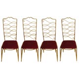 Set of Four Rene Drouet Chairs