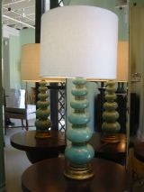 Barovier Turquoise Orb Lamp