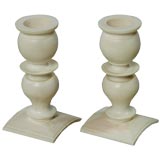Ivory candlesticks (pair)