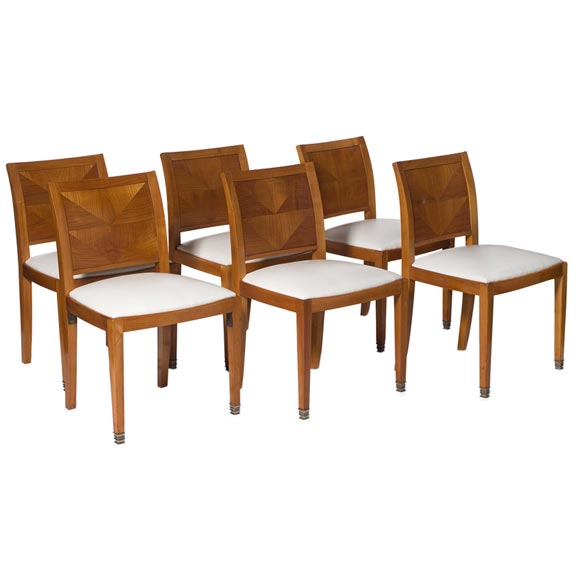 Six dining chairs