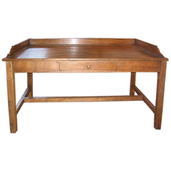 Italian 40s Pine Rustic Tall Desk