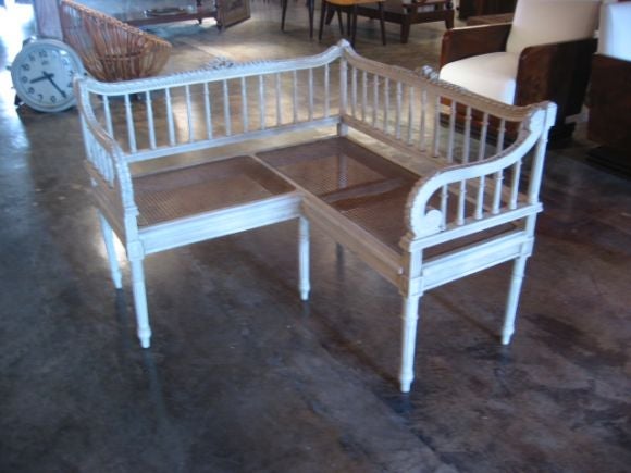 19th Century Unusual Italian  Corner Bench