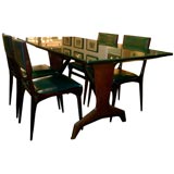 Carlo De Carli 1957 Dining Table + set of 4 Dining Chairs