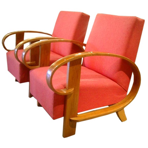 Pair of Italian 50s Armchairs