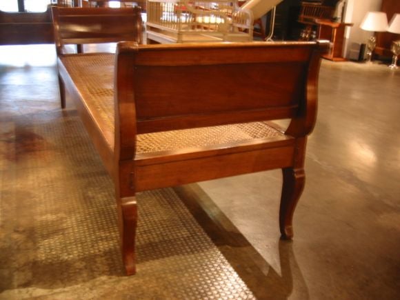 Italian 19th c. Walnut Bench