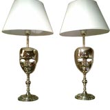 Pair of Venetian Mask Table Lamps