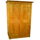 Antique Northern Italian 19th c.  Tiger Maple Armoire