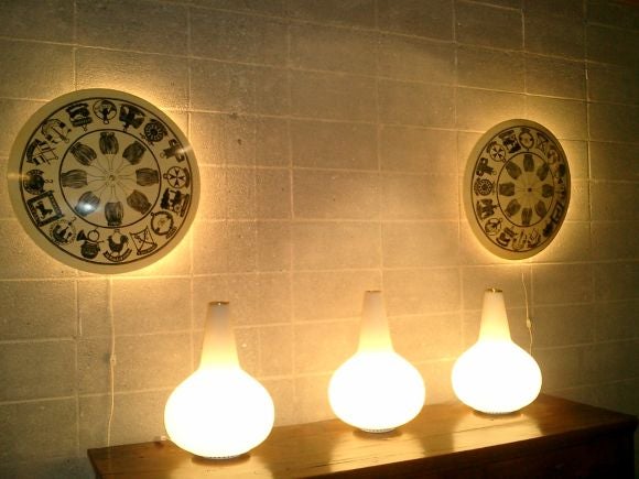 Pair of Italian 60s "Fornasetti " Sconces